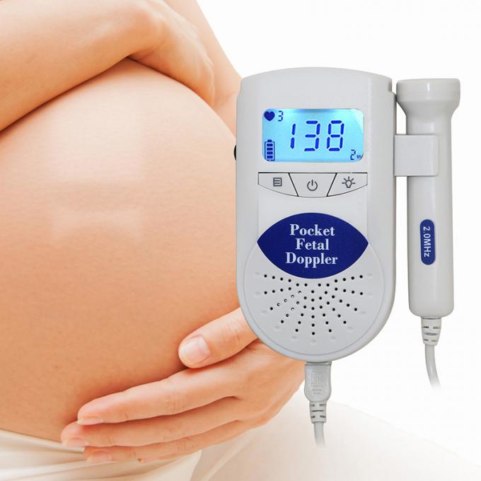 防水医学の超音波ハイ ファイの音の胎児のドップラー携帯用赤ん坊の心臓モニター